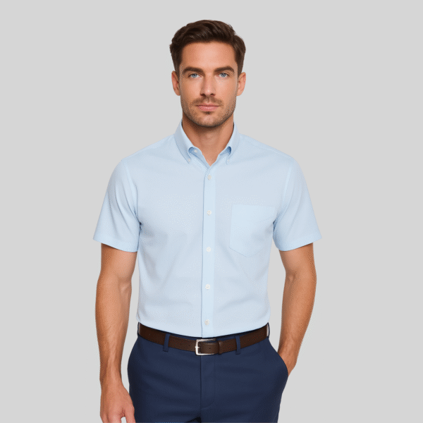 CAMISA GABARDINA MANGA CORTA