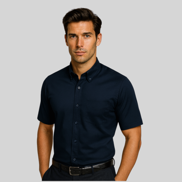CAMISA GABARDINA MANGA CORTA