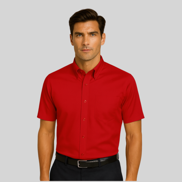 CAMISA GABARDINA MANGA CORTA