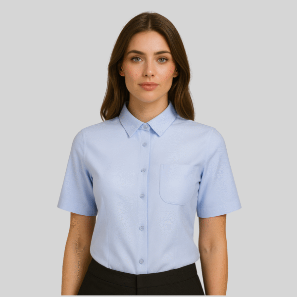 BLUSA GABARDINA MANGA CORTA