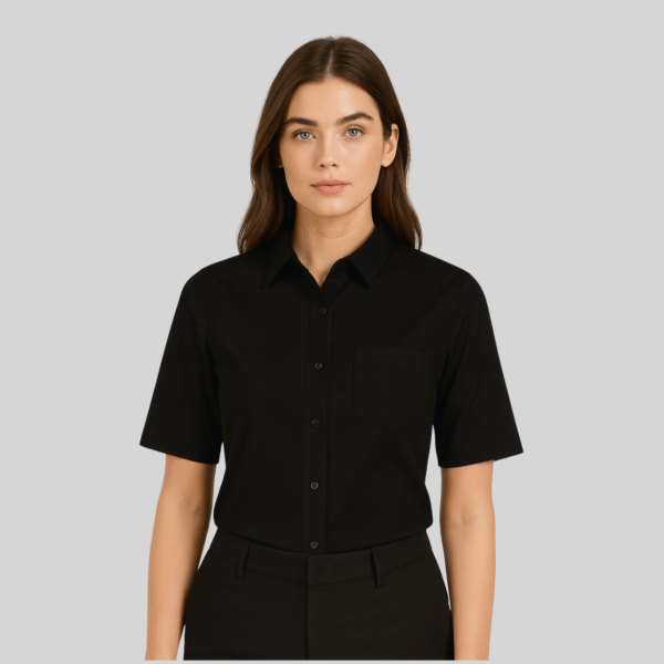 BLUSA GABARDINA MANGA CORTA