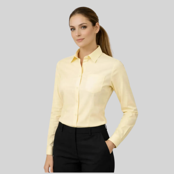 BLUSA OXFORD MANGA LARGA