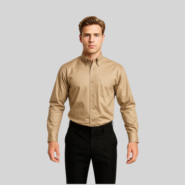 CAMISA GABARDINA MANGA LARGA