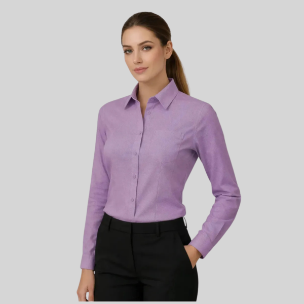 BLUSA OXFORD MANGA LARGA