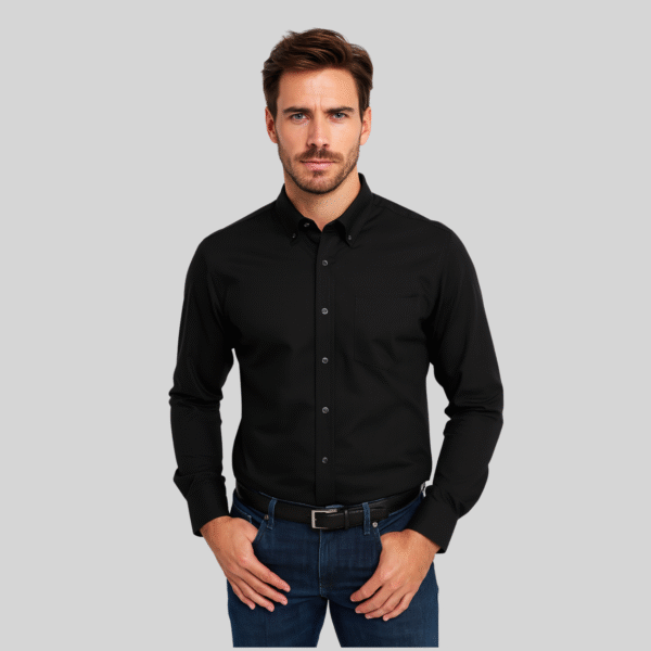 CAMISA GABARDINA MANGA LARGA