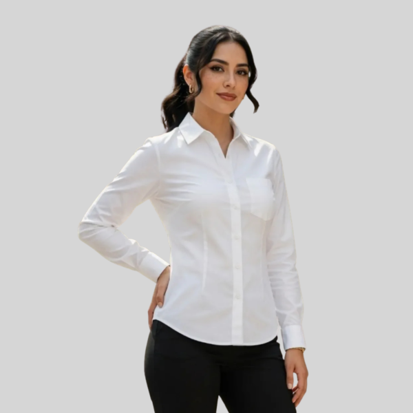 BLUSA GABARDINA MANGA LARGA