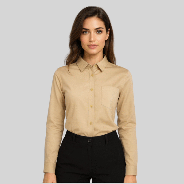 BLUSA GABARDINA MANGA LARGA