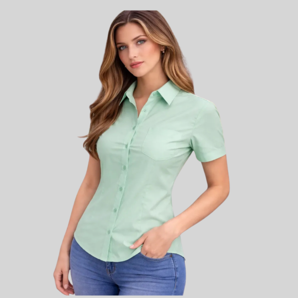 BLUSA OXFORD MANGA CORTA