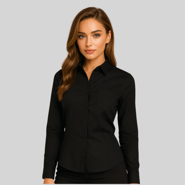 BLUSA GABARDINA MANGA LARGA