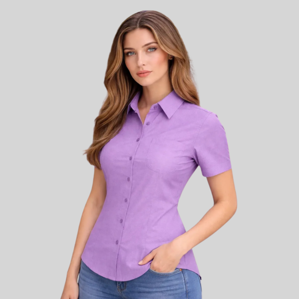 BLUSA OXFORD MANGA CORTA