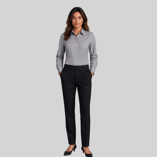 BLUSA OXFORD MANGA LARGA