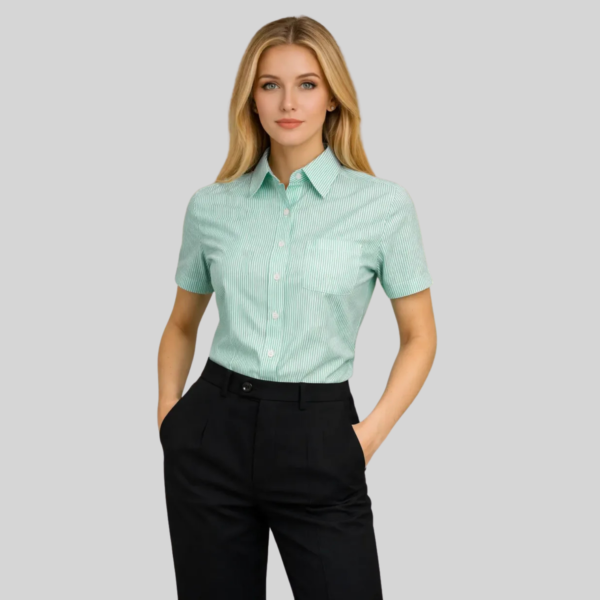 BLUSA MIL RAYAS MANGA CORTA