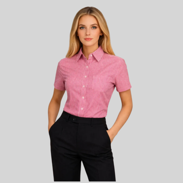 BLUSA MIL RAYAS MANGA CORTA