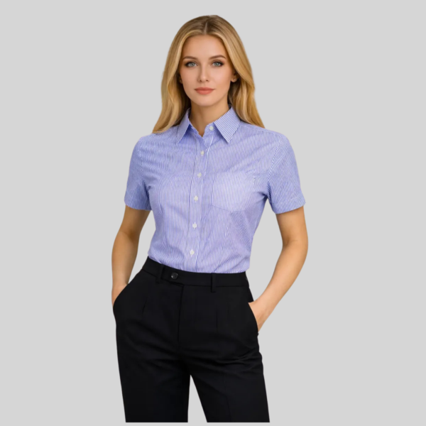 BLUSA MIL RAYAS MANGA CORTA