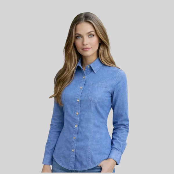 BLUSA MEZCLILLA MANGA LARGA