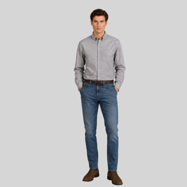 CAMISA OXFORD MANGA LARGA