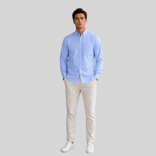 CAMISA OXFORD MANGA LARGA