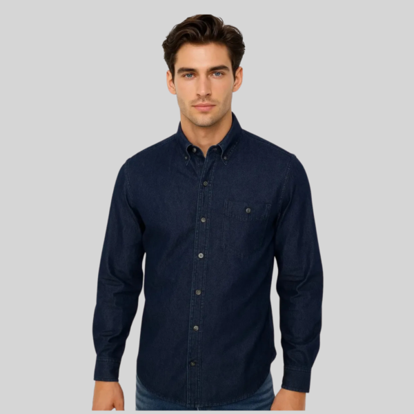 CAMISA MEZCLILLA MANGA LARGA