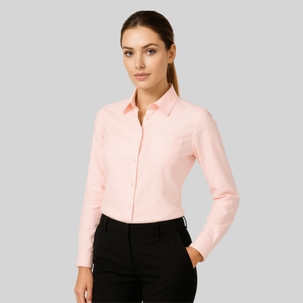 BLUSA OXFORD MANGA LARGA