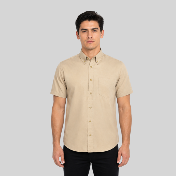 CAMISA GABARDINA MANGA CORTA