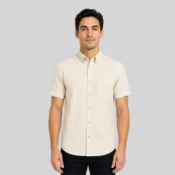 CAMISA GABARDINA MANGA CORTA
