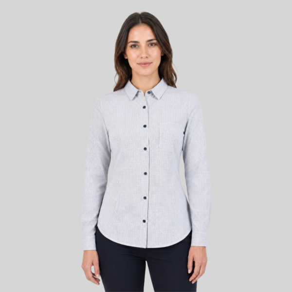 BLUSA CUADROS MANGA LARGA