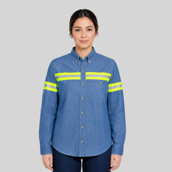 BLUSA MEZCLILLA REFLEJANTE