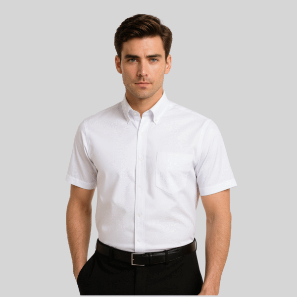 CAMISA GABARDINA MANGA CORTA
