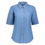 BLUSA MEZCLILLA MANGA CORTA