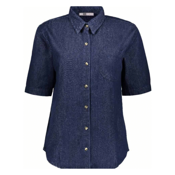 BLUSA MEZCLILLA MANGA CORTA