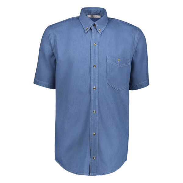 CAMISA MEZCLILLA MANGA CORTA