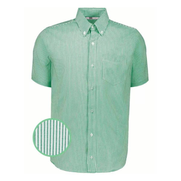 CAMISA MIL RAYAS MANGA CORTA