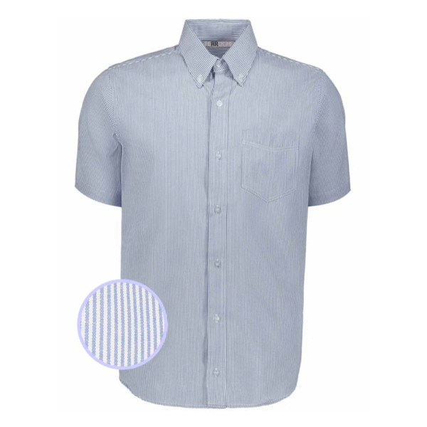 CAMISA MIL RAYAS MANGA CORTA